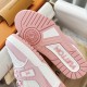 Louis Vuttion LV Trainer Sneaker Pink 1ABOEK