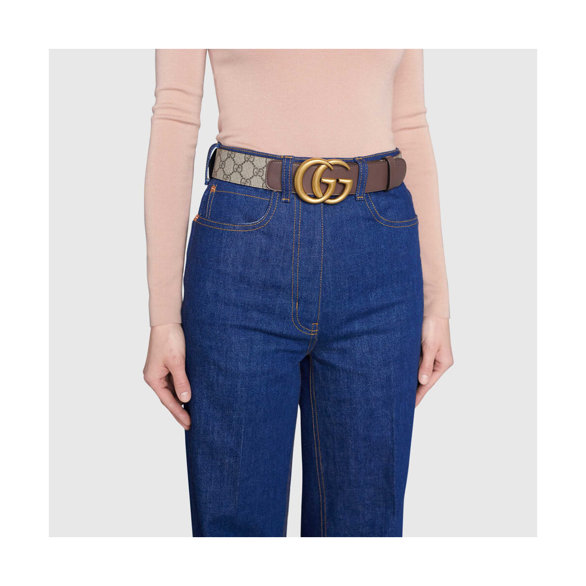 Gucci GG Belt With Double G Buckle 400593