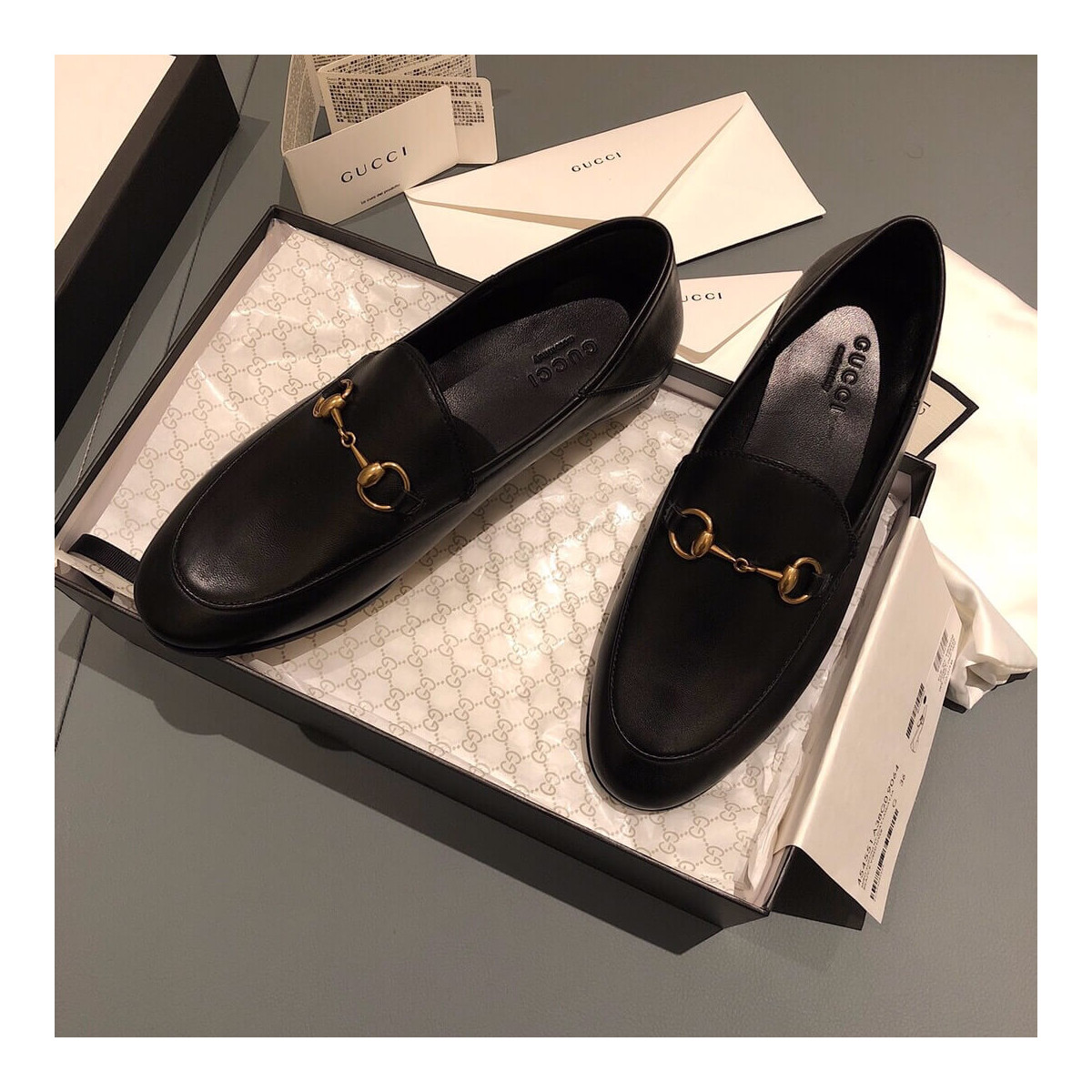 Gucci Leather Horsebit Loafer 414998 Black