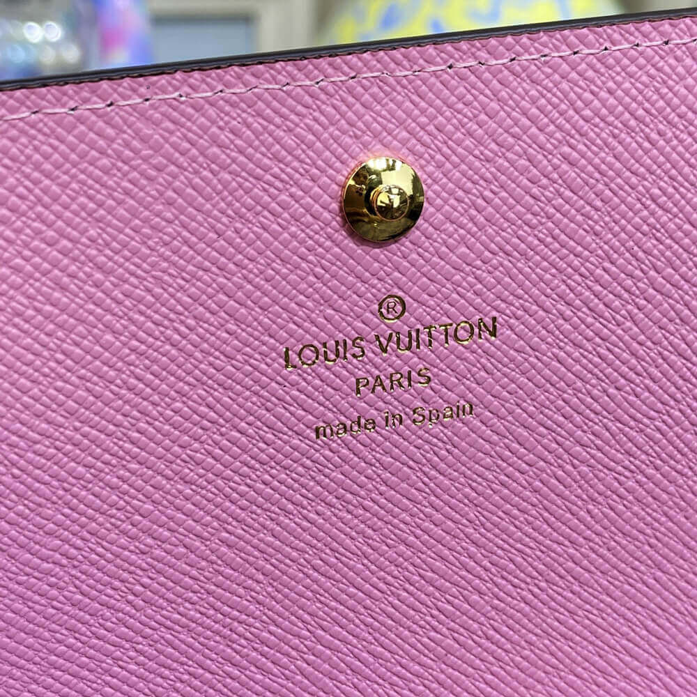 Louis Vuitton Christmas Animation 2022 Sarah Wallet N63551 Pink