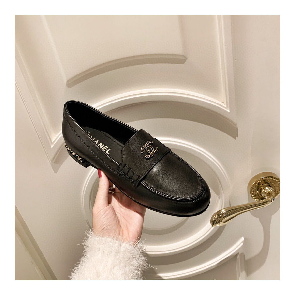 Chanel Chain Plain Loafers G35631