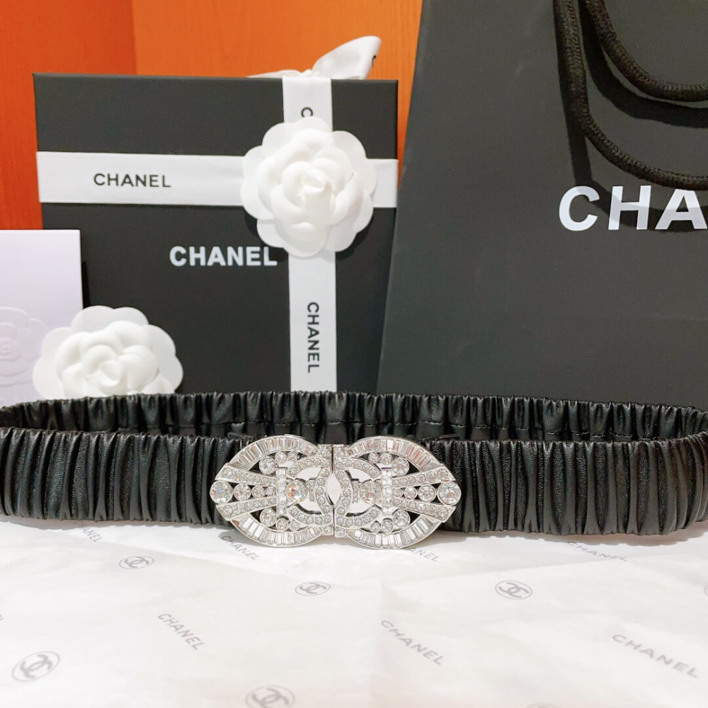 Chanel Elastic Waistbelt Black AA9012