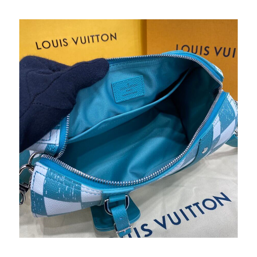 Louis Vuitton Damier Pattern City Keepall in Blue N50076