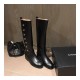 Chanel Calfskin CC Turn Lock High  Boots 37849