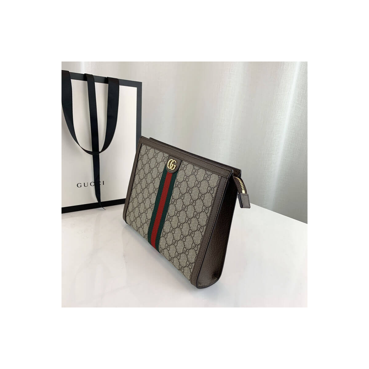 Gucci GG Supreme fabric Ophidia Clutch 625549