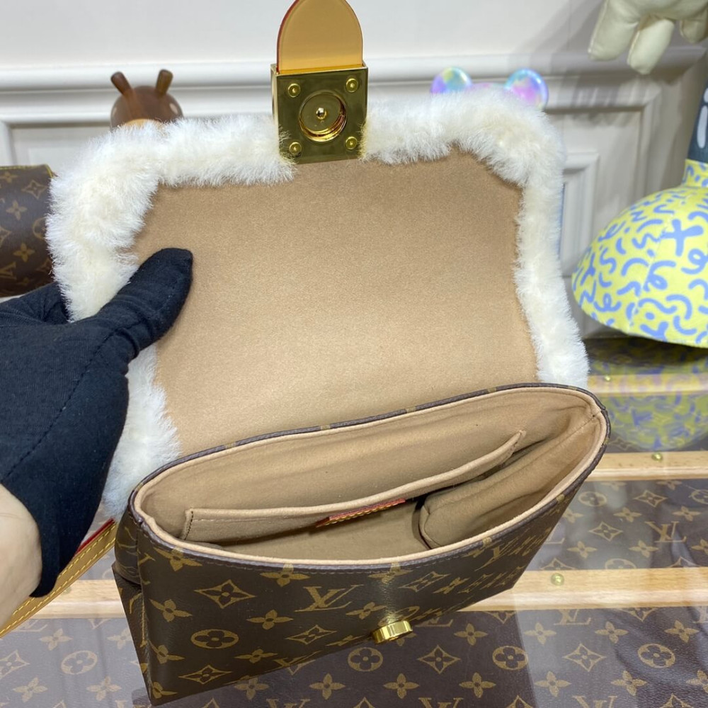 Louis Vuitton Monogram and Shearling Locky BB M46318