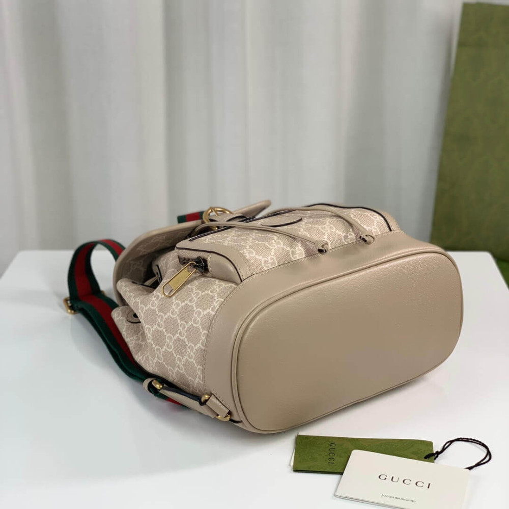 Gucci Backpack with Interlocking G Oatmeal Leather 674147