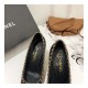 Chanel Grosgrain and Lambskin Chain 8.5cm Heel Ballerinas G35389