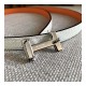 Hermes Focus Belt Buckle &amp; Reversible Leather Strap 13mm H0645