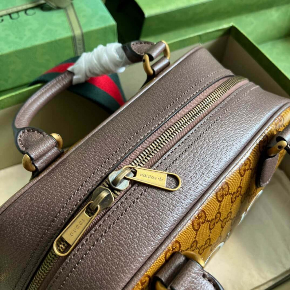 adidas x Gucci Mini Duffle Bag 702397 in GG Crystal Canvas