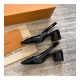 Louis Vuitton 5.5cm Madeleine Slingback Pump 1A646Z Black