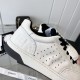 Chanel Logo Low Top Sneakers White Black G38808