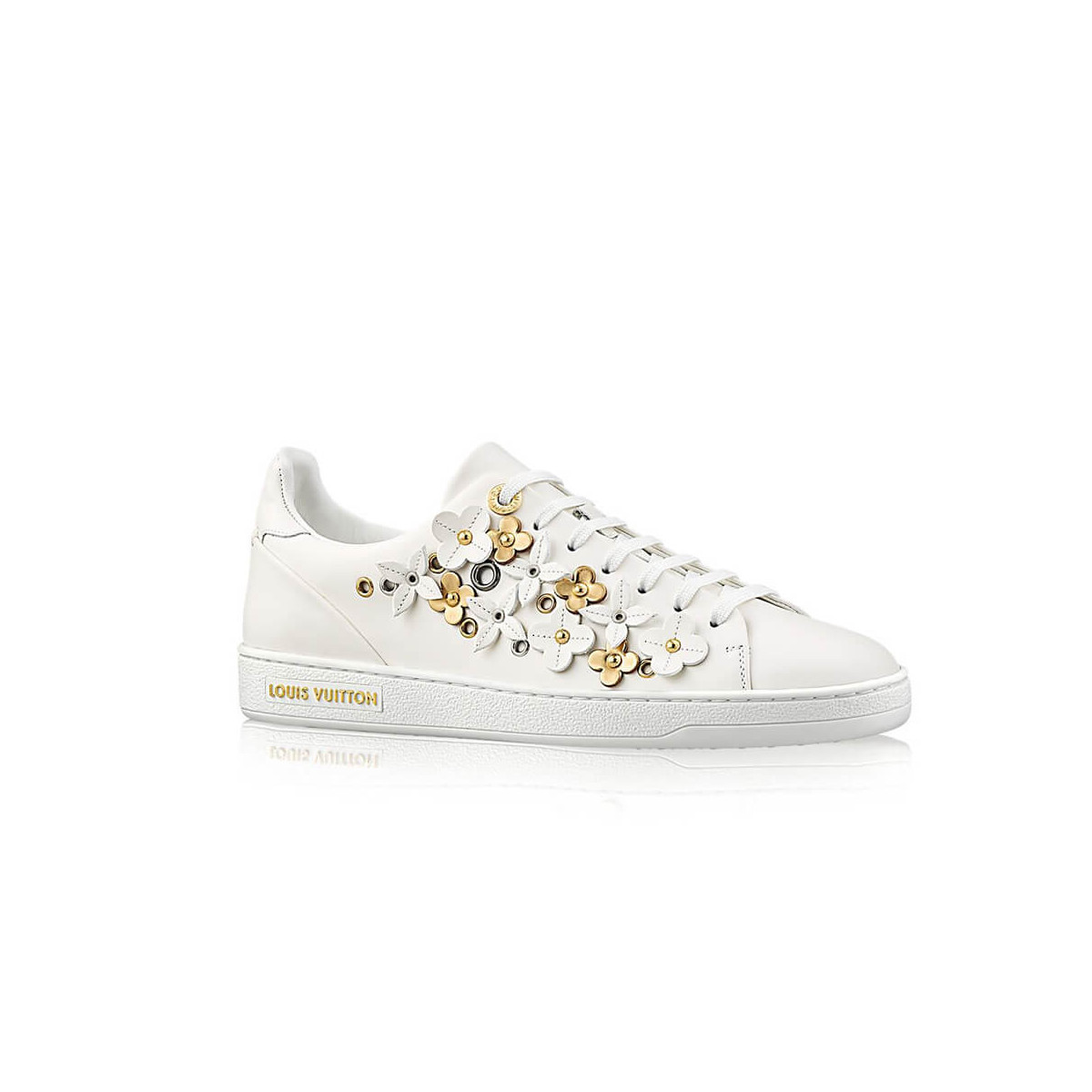 Louis vuitton Frontrow Flower Applique Sneaker 1A5NQK White