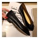 Chanel Crocodile Patent CC Cap Toe Flats Ballerinas G02819