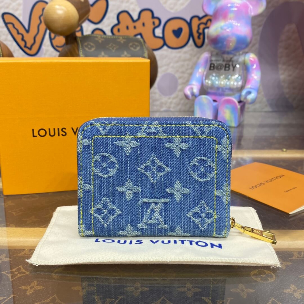 Louis Vuitton Monogram Denim Lou Wallet M83160