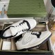 Gucci MAC80 Interlocking G Leather Sneakers White/Black 747914