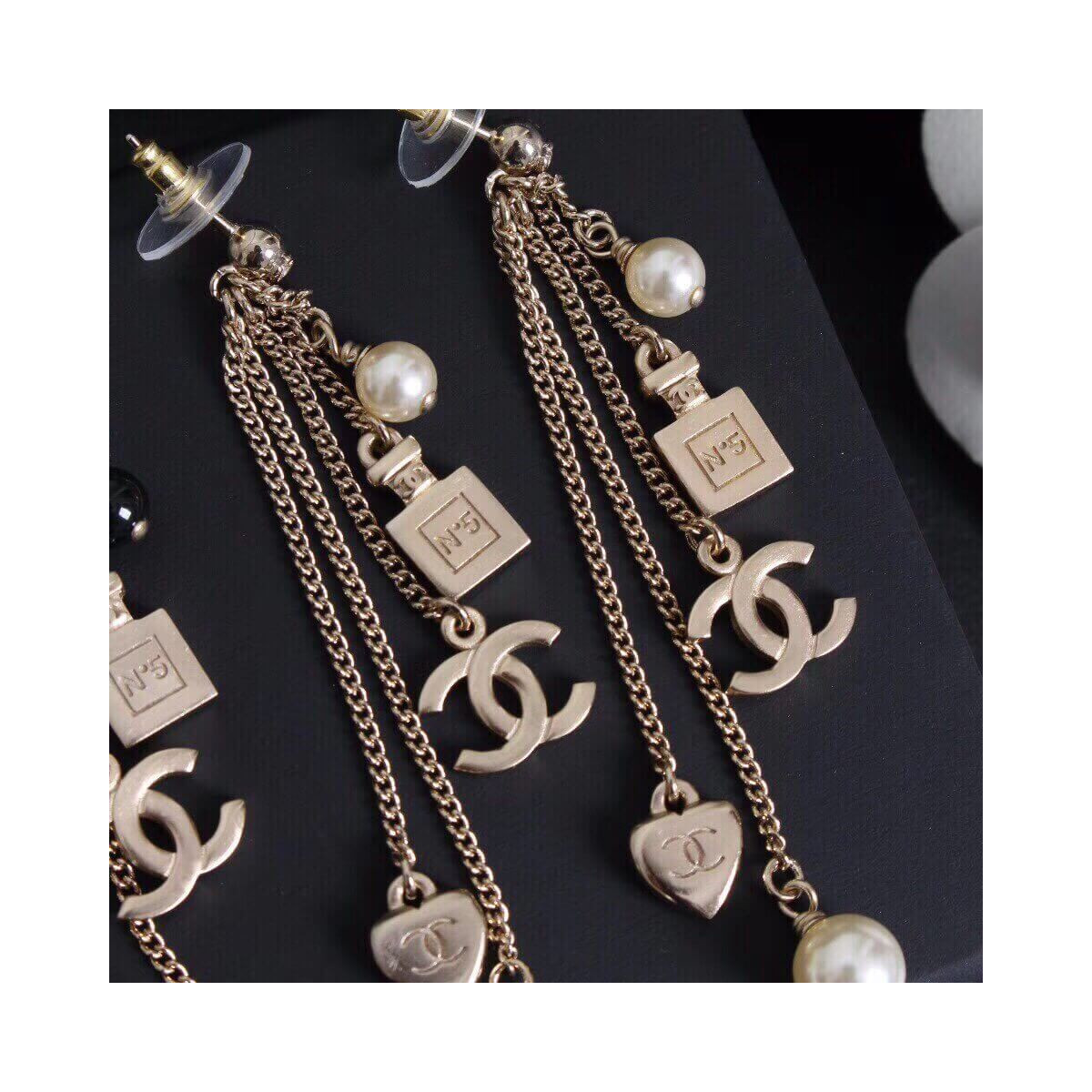 Chanel CC Tassels Earrings 460977