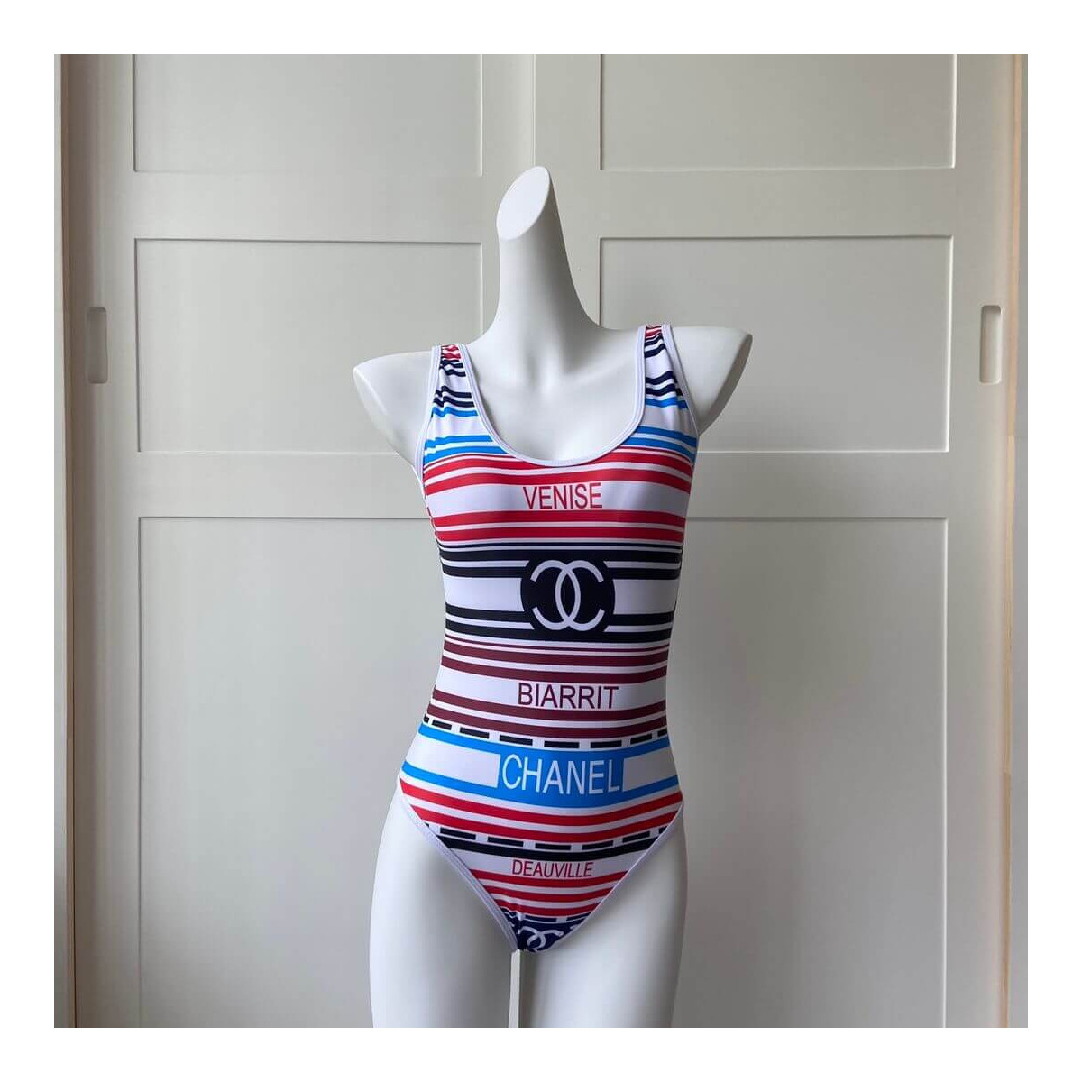 Chanel Colorful One Piece Swimsuit P62752