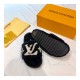 Louis Vuitton Bom Dia Flat Mules Shearling 1A8CXB