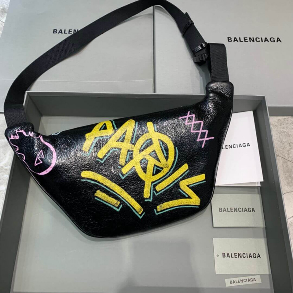 Balenciaga Graffiti Explorer Waist Bag 180402