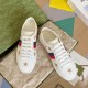 Gucci Ace Bees &amp; Stars Embroidered Sneaker White Leather 386750