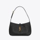 Saint Laurent Le 5 A 7 Hobo Bag in Crocodile-Embossed Leather 657228