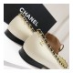 Chanel Grosgrain and Lambskin Chain Flats Ballerinas G35389