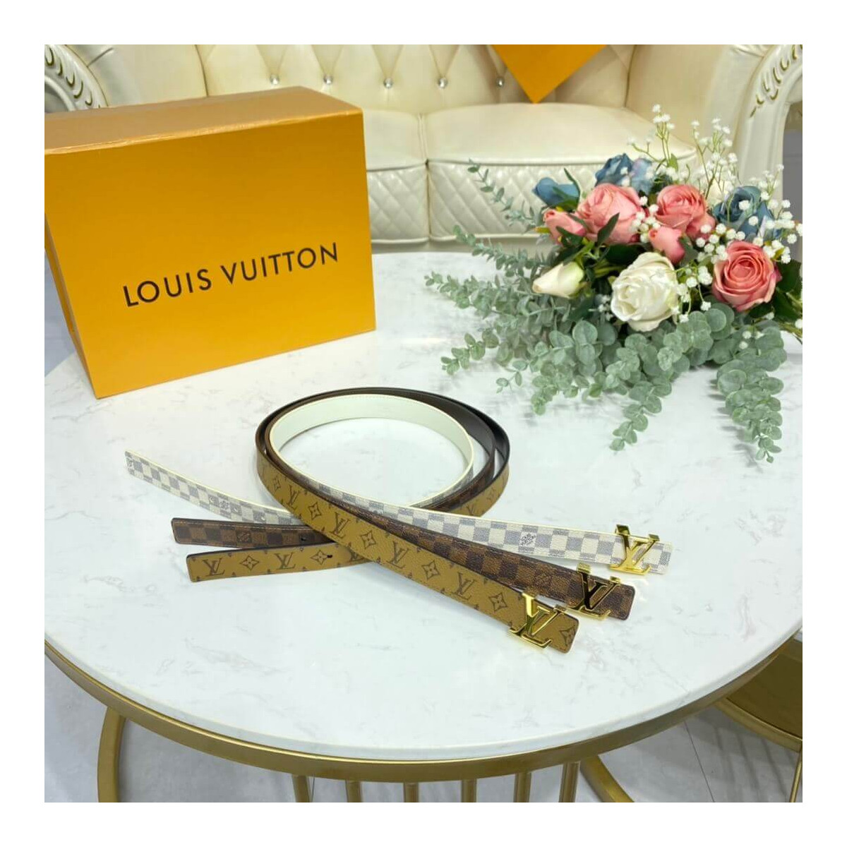 Louis Vuitton LV Initiales 25mm Belt M0296X