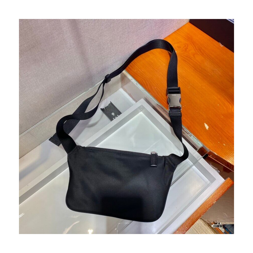 Prada Re-Nylon and Saffiano Leather Shoulder Bag 2VH128