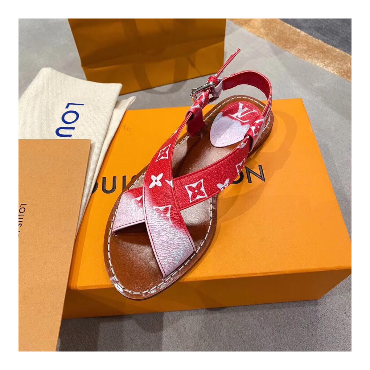 Louis Vuitton LV Escale Palma Flat Sandal 1A7TPG