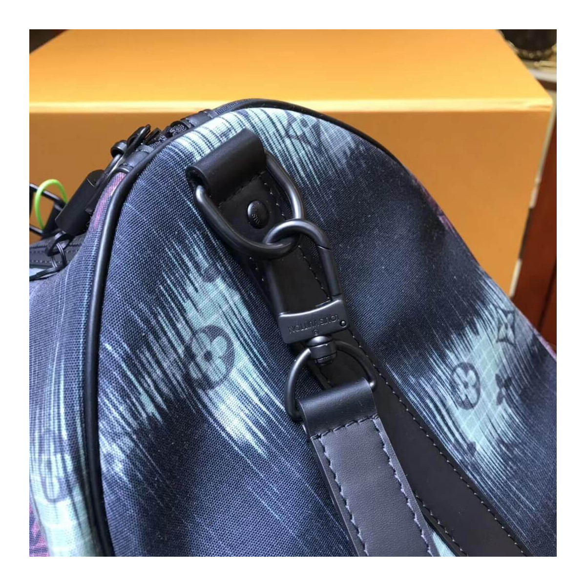 Louis Vuitton Monogram Denim Keepall 50 Bandoulière M44166