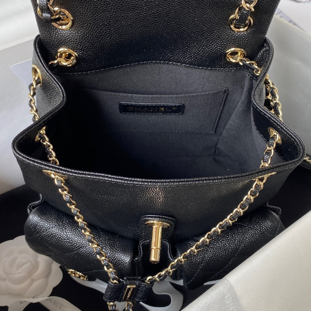 Chanel Small Duma Backpack Caviar Calfskin AS3860