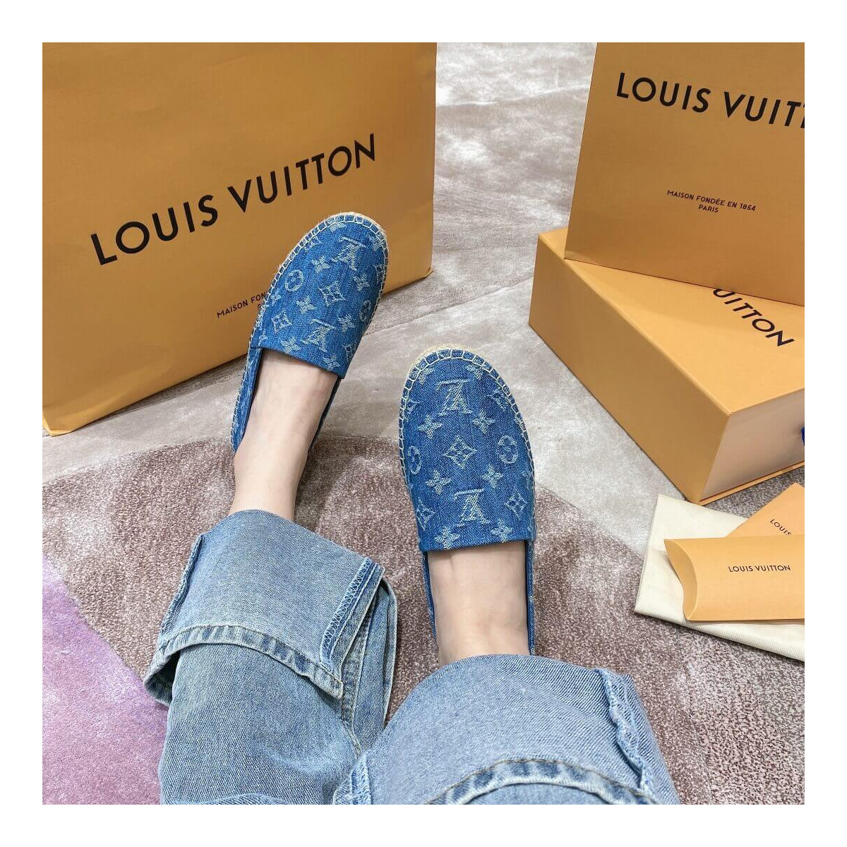 Louis Vuitton Starboard Flat Espadrilles 1A7RIK