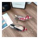 Gucci Eleonor Crystal-Strawberry Tweed Slingback Pumps 286148 Red