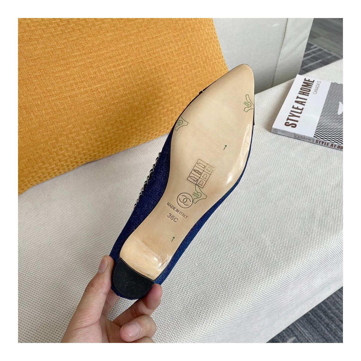 Chanel Denim Pumps G35384