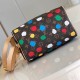 LV x YK Speedy Bandouliere 25 with 3D Painted Dots Print M46433