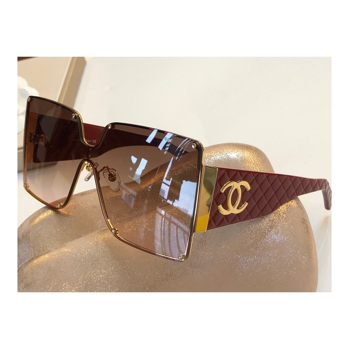 Chanel Rectangle Sunglass 4813