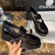 Chanel Patent Calfskin Heart CC 50mm Loafers G39697 Black