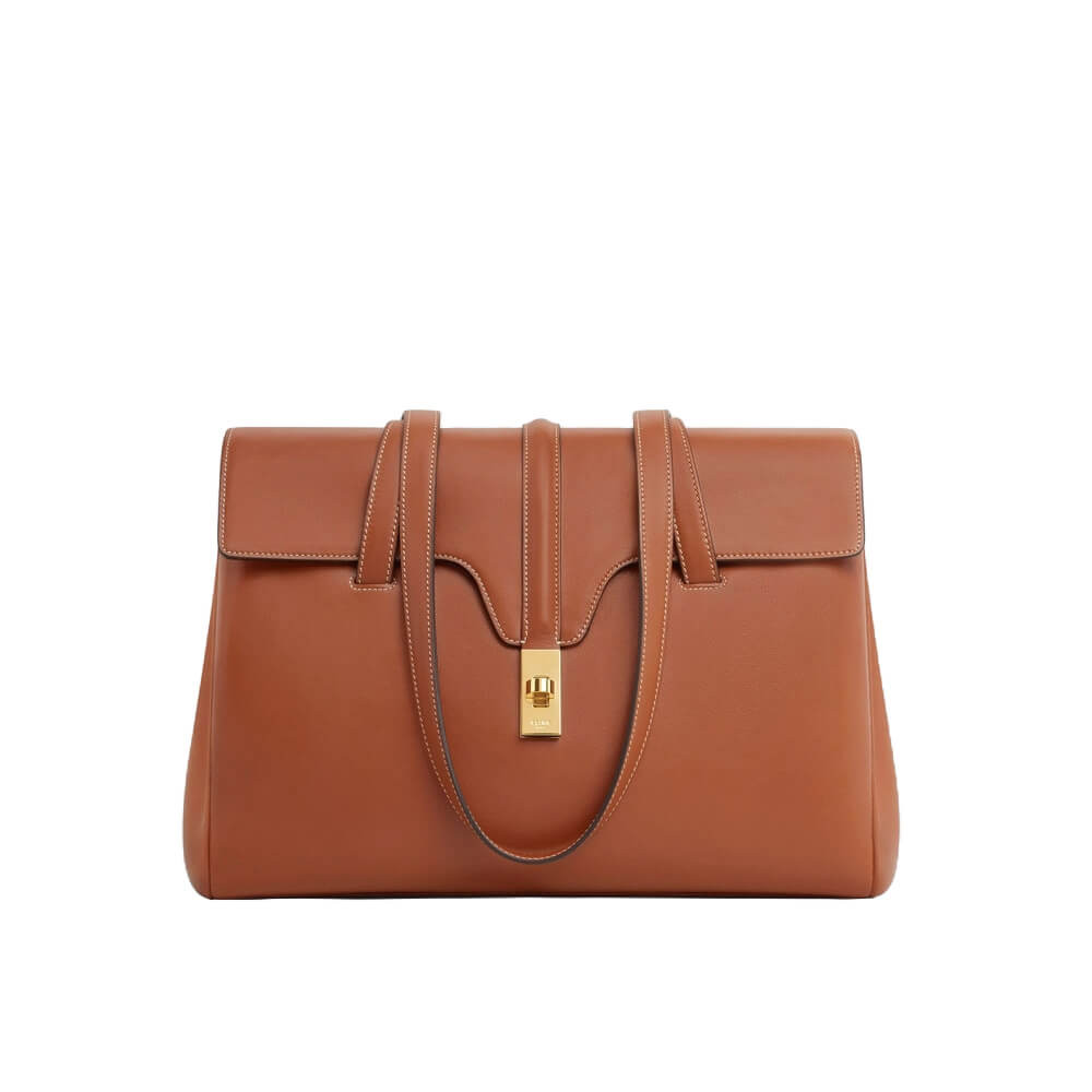 Celine Medium Soft 16 Bag In Smooth Calfskin 195543 Tan