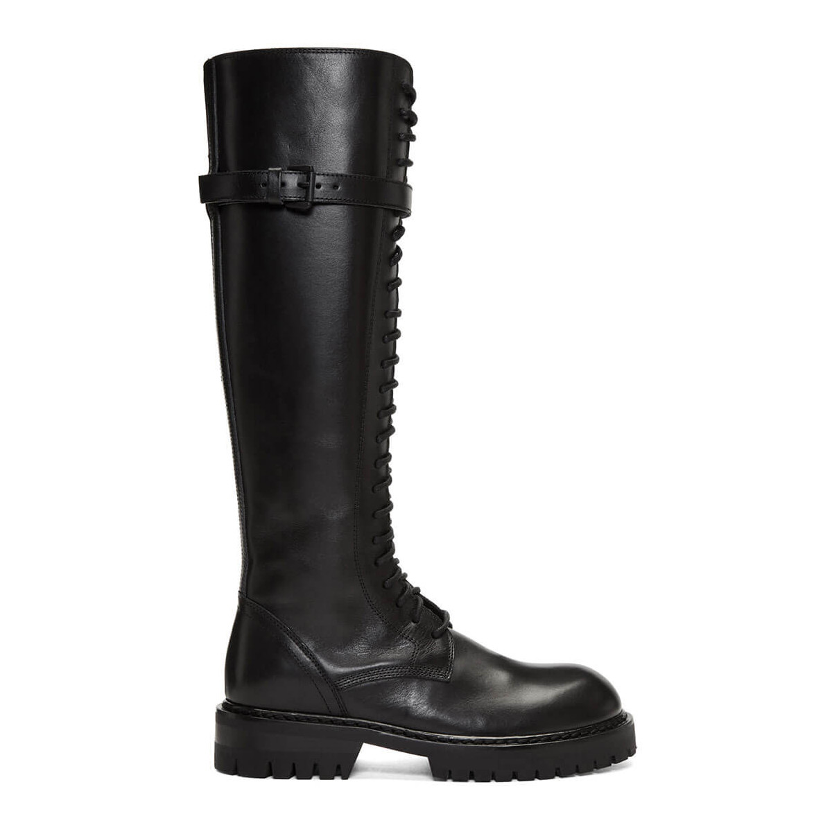 Ann Demeulemeester Calfskin Tall Lace-Up Boots A141