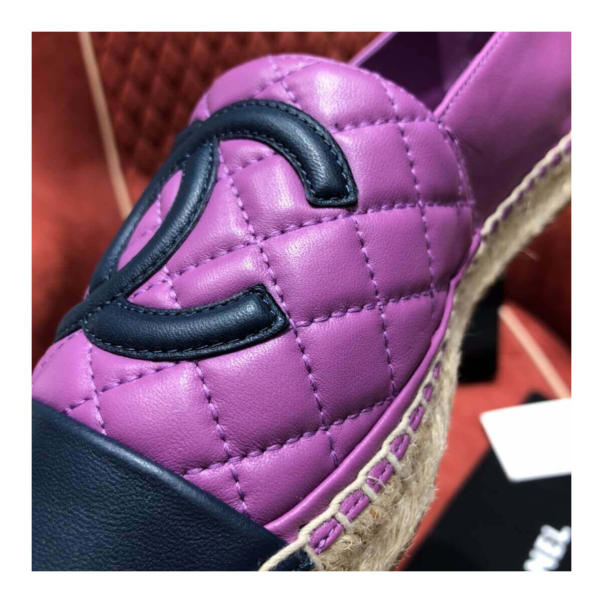 Chanel Lambskin Espadrilles G29762 Purple