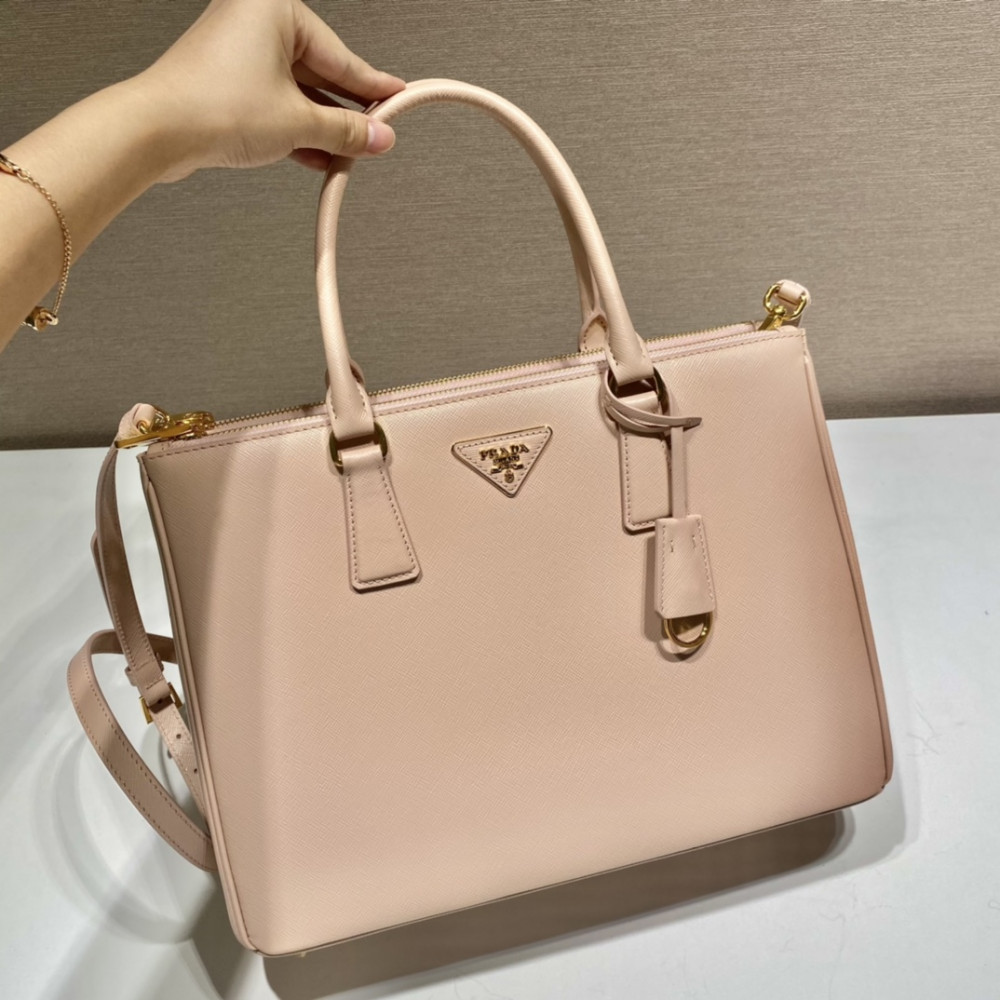 Prada Galleria Nude Medium Saffiano Leather Bag 1BA863