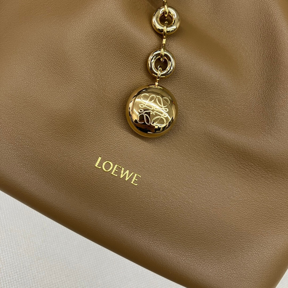 Loewe Small Squeeze bag in Oak Nappa Lambskin 66021