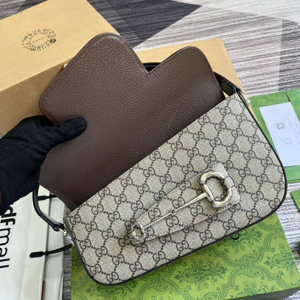 Gucci Horsebit 1955 Small Shoulder Bag 764155 GG Supreme