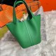 Hermes Picotin Lock Bag in Taurillon Clemence Bambou