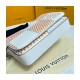 Louis Vuitton White Damier Spray Leather Trio Messenger M20665