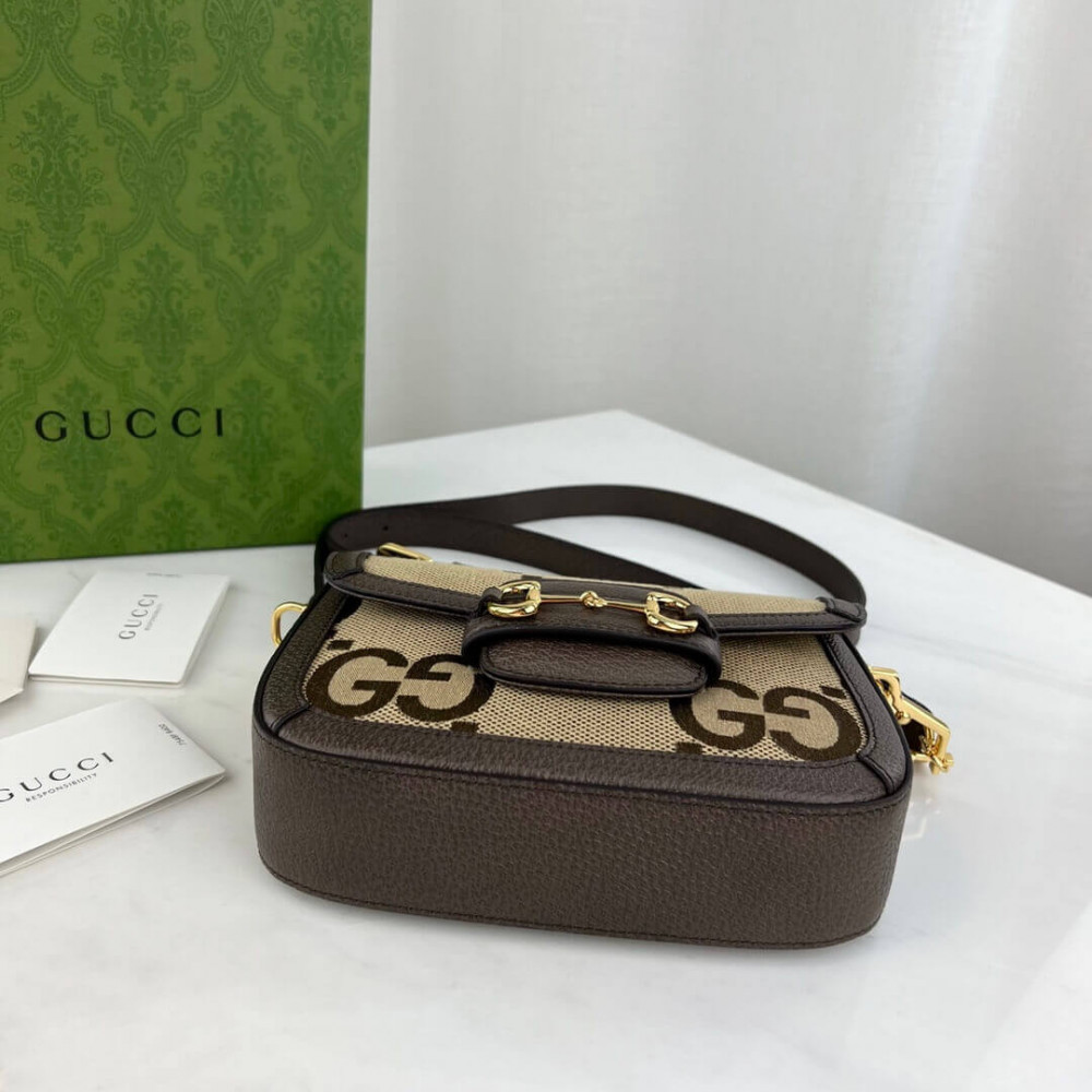 Gucci Horsebit 1955 Jumbo GG Mini Bag 658574