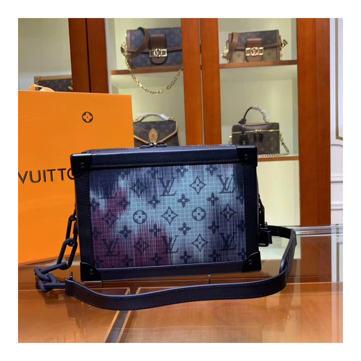 Louis Vuitton Monogram Denim Soft Trunk M44730