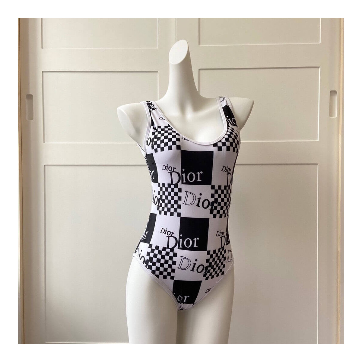 Dior Check One-Piece Swimsuit 259468