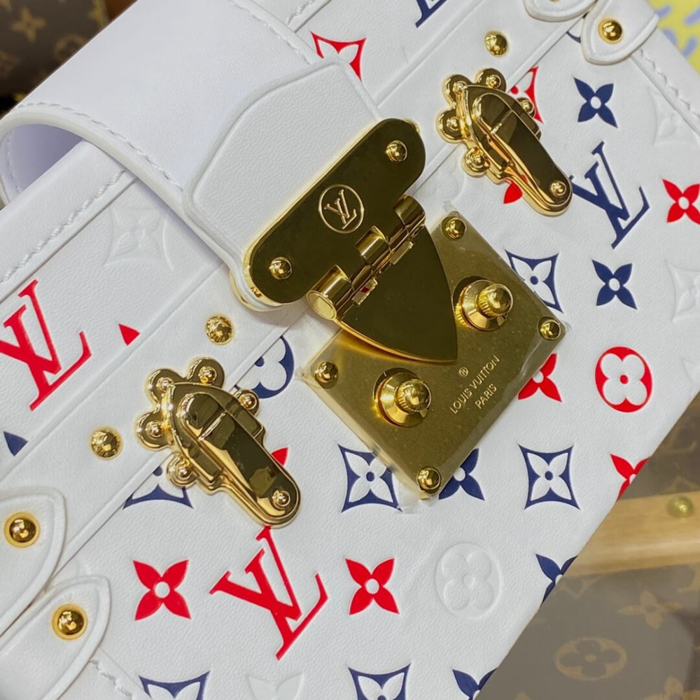 Louis Vuitton Petite Malle M23541 In Monogram Lambskin White